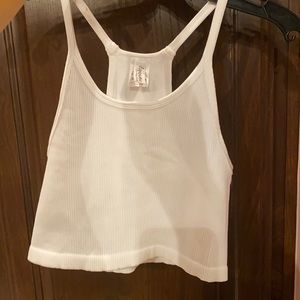 White crop top